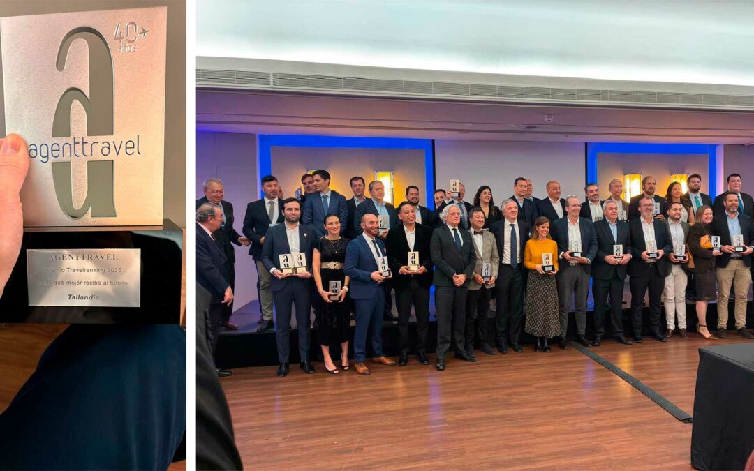 Tailandia, reconocida como el país que mejor recibe al turista en los Premios Travelranking de Agenttravel